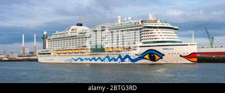 La nave di crociera, Le Havre, Normandia, Francia Foto Stock