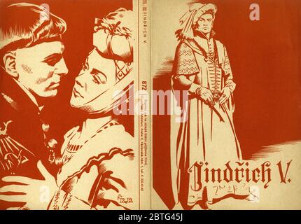 LAURENCE OLIVIER e RENEE ASHERSON in HENRY V 1944 il regista LAURENCE OLIVIER suonano la musica William Shakespeare William Walton Two Cities Films / Eagle - Lion Distributors Ltd Foto Stock