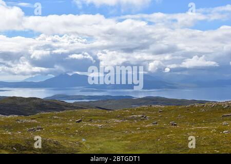 Splendida vista sulla costa occidentale della Scozia Foto Stock