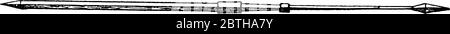 Il punto di attacco per il punto di lancia del giavellotto romano, o pila. Fu usata dall'esercito romano in tempi antichi ed è lunga circa 2 metri Illustrazione Vettoriale