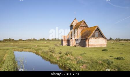 St Thomas a Becket a fairfield nel romney march kent Foto Stock