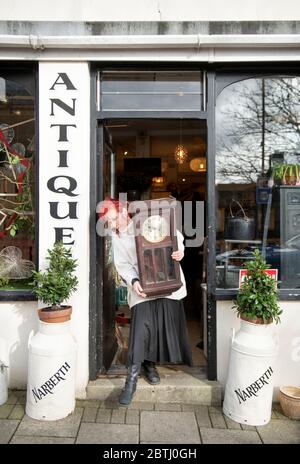 Narberth Antiques a Pembrokeshire, Galles UK Foto Stock