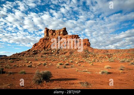 UT00699-00...UTAH - red Sandstone butte nella Valle degli dei; un'area di critica ambientale. Foto Stock