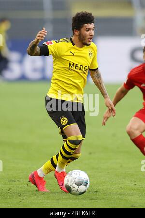 Dortmund, Germania, 26 maggio 2020 Jadon Malik SANCHO, BVB 7 nella partita di calcio BORUSSIA DORTMUND - FC BAYERN MUENCHEN in 1. Bundesliga 2019/2020, giorno di festa 28. © Peter Schatz / Alamy Live News / Pool via Jürgen Fromme / firosportfito - LE NORMATIVE DFL VIETANO QUALSIASI USO DI FOTOGRAFIE come SEQUENZE DI IMMAGINI e/o QUASI-VIDEO - News-Agenzie nazionali e internazionali FUORI uso editoriale Foto Stock