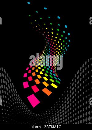 Composizione di sfondo, Modello Web (Halftone) arte vettoriale Illustrazione Vettoriale