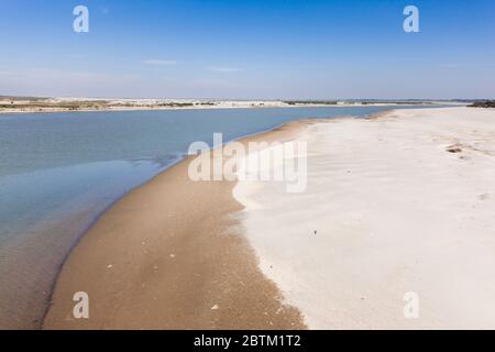 Bacino inferiore del fiume Indo vicino Thatta, Thatta, provincia di Sindh, Pakistan, Asia meridionale, Asia Foto Stock