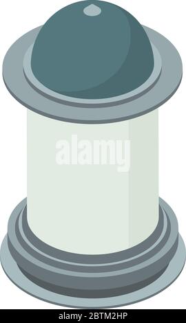 Icona della torre pubblicitaria. Isometrica di pubblicità torre vettore icona per web design isolato su sfondo bianco Illustrazione Vettoriale