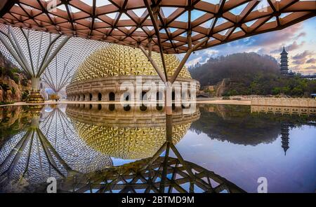 Cina, jiansu, Nanjin City, Niushou Scenic Mountain, il Palazzo Foto Stock