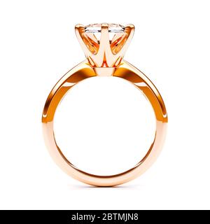 jullery 3d con anello diamantato Foto Stock