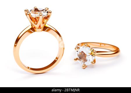 jullery 3d con anello diamantato Foto Stock