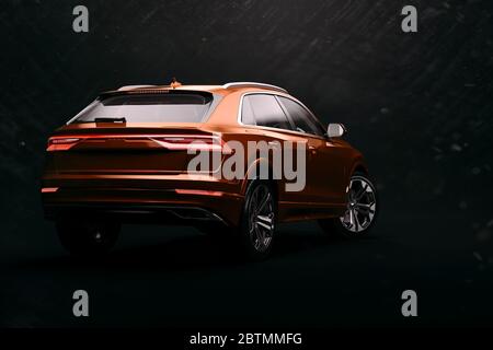 3D render di SUV di lusso auto Foto Stock