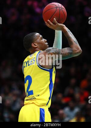 Braunschweig, Germania, 27 dicembre 2019: Il giocatore di pallacanestro Jairus Lyles in azione durante la partita di pallacanestro BBL Bundesliga Foto Stock