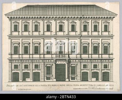 Palazzo del Signor Gottifredi in Piazza San Marco Firenze. Ricerca in corso Foto Stock