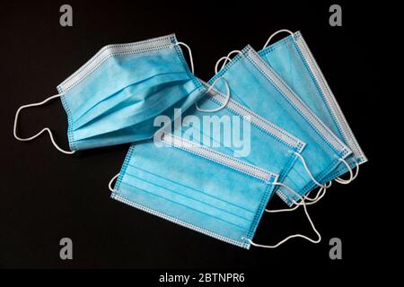 Maschere mediche monouso per il viso, monouso, per coprire bocca e naso Foto Stock