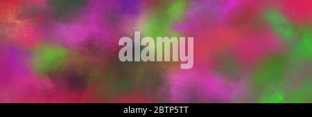 astratto antico sfondo orizzontale con colore marrone pastello, rosa scuro moderato e verde oliva scuro. può essere utilizzato come intestazione o banner. Foto Stock