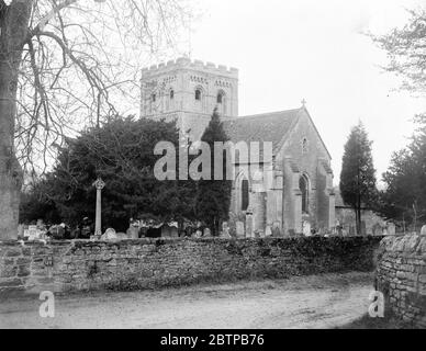 Iffley Chiesa vicino Oxford . 1926 Foto Stock