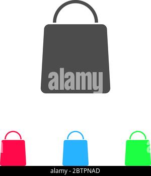 Icona Pack piatta. Pittogramma a colori su sfondo bianco. Simbolo dell'illustrazione vettoriale e icone di bonus Illustrazione Vettoriale