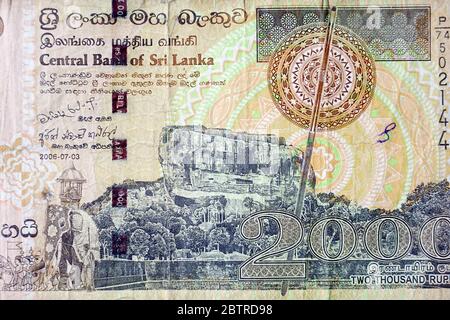 Duemila rupie, rupia dello Sri Lanka, Sri Lanka-Rupie, LKR, Sri Lanka, Asia Foto Stock