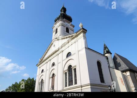 Cattedrale Basilica dell'Assunzione della Madonna a Gyor, Ungheria. Foto Stock