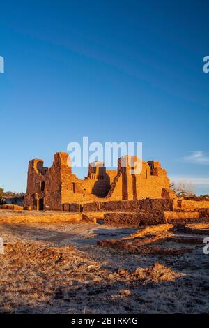 Chiesa a Quarai (circa 1600s), Salinas Pueblo Missions National Monument, Nuovo Messico USA Foto Stock