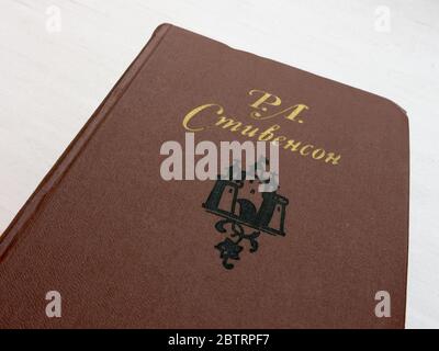 Collected Works of Robert Louis Stevenson, pubblicato per la prima volta nel 1981 in URSS. Foto Stock