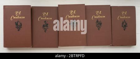 Collected Works of Robert Louis Stevenson, pubblicato per la prima volta nel 1981 in URSS. Foto Stock