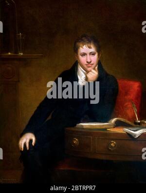 Sir Humphry Davy, 1° baronet (1778 -1829), ritratto di Henry Howard, olio su tela, 1803. Foto Stock