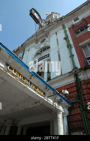 Yangon Custom House, Strand Road, Yangon, Myanmar. Foto Stock