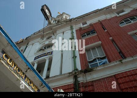 Yangon Custom House, Strand Road, Yangon, Myanmar. Foto Stock