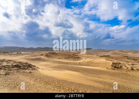 Dune di sabbia di Tottori (Tottori Sakyu). La più grande duna di sabbia del Giappone, una parte del Parco Nazionale Sanin Kaigan nella Prefettura di Tottori, Giappone Foto Stock