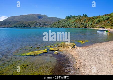 Lago Tarawera Foto Stock