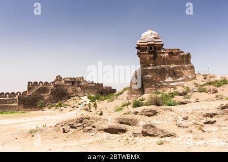 Forte di Rohtas, Haveli Maan Singh, cortile delle mura della città, Jhelum District, Punjab Provincia, Pakistan, Asia meridionale, Asia Foto Stock