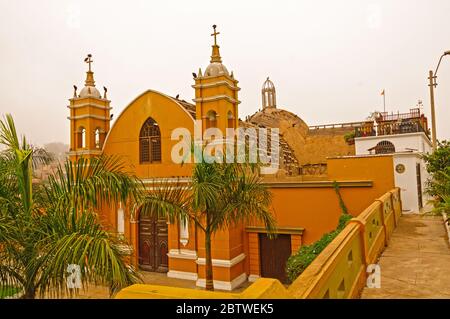 La Chiesa di Ermita nel distretto Barranco a Lima, Perù Foto Stock