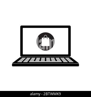 Icona acquisti online. Illustrazione vettoriale Illustrazione Vettoriale