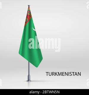Bandiera del turkmenistan immagini e fotografie stock ad alta risoluzione - Alamy