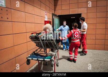 Italia, Pavia, Ospedale San Matteo, covid di pronto soccorso Foto Stock