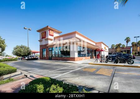 McDonald drive thru ristorante, Las Vegas, Nevada, Stati Uniti Foto Stock