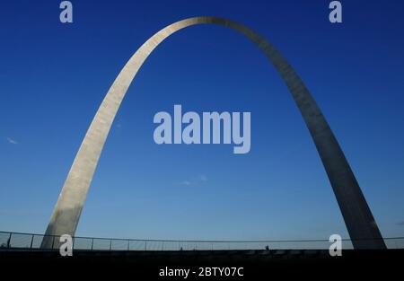 St. Louis Missouri, Missouri, Missouri USA, Gateway Arch, Jefferson National Expansion Memorial Foto Stock