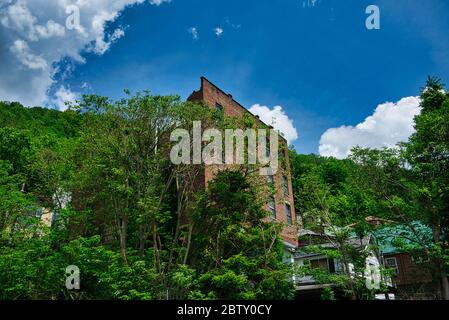 Edificio abbandonato a Williamson, West Virginia USA Foto Stock