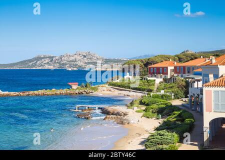 Spiaggia di Porto Faro, Palau, Provincia di Sassari, Sardegna, Italia, Mediterraneo, Europa Foto Stock