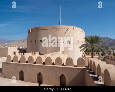 All'interno del Forte di Nizwa, Nizwa, Sultanato dell'Oman, Medio Oriente Foto Stock