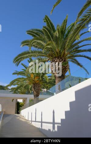 Bella tenuta del Marbella Beach Hotel, Corfu, Grecia. Foto Stock