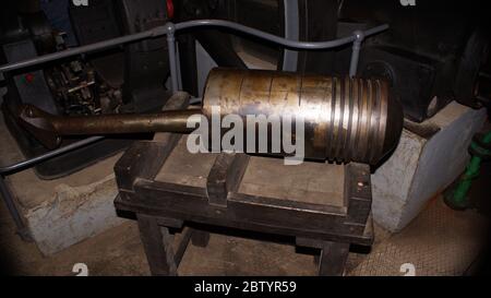 Feste Kaiser Guglielmo II, Forte De Mutzig, Francia, fortificazione, Metz, Howitzer, Lorena, Restauro, cupola, Monumento, Museo, Antica. Foto Stock