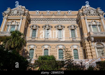 Palacio Canton Housing Museo di Antropologia e cultura Yucatan, Paseo de Montejo, Merida, Yucatan, Messico Foto Stock