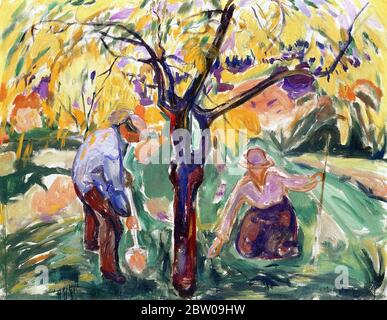 L'albero di Apple di Edvard Munch 1921. Kunsthaus Zurigo in Svizzera Foto Stock