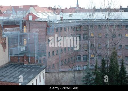 Die Justizvollzugsanstalt Görlitz ist eine Justizvollzugsanstalt JVA , Gefängnis, Knast, in der Stadt Görlitz in der Oberlausitz im Freistaat Sachsen. Foto Stock