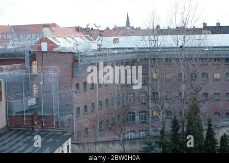 Die Justizvollzugsanstalt Görlitz ist eine Justizvollzugsanstalt JVA , Gefängnis, Knast, in der Stadt Görlitz in der Oberlausitz im Freistaat Sachsen. Foto Stock