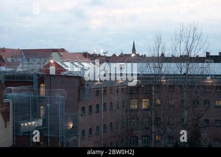 Die Justizvollzugsanstalt Görlitz ist eine Justizvollzugsanstalt JVA , Gefängnis, Knast, in der Stadt Görlitz in der Oberlausitz im Freistaat Sachsen. Foto Stock