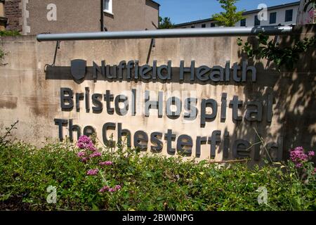 Nuffield Health Bristol Hospital il Chesterfields, un ospedale privato a Clifton, Bristol Foto Stock