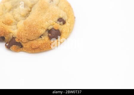 Biscotti al cioccolato appena sfornati Foto Stock